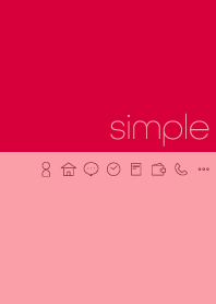 simple - red & rose