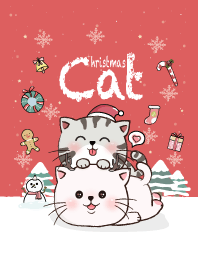 Cat Lover - Merry Christmas (Red)