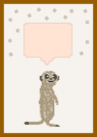 Pixel Art animal --- Meerkat 3