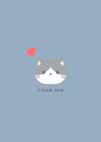 Tuxedo cat&Heart:smoky blue 2