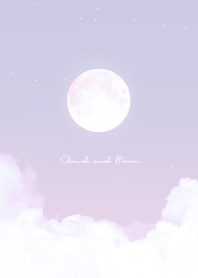 Cloud & Moon  - purple gray 01
