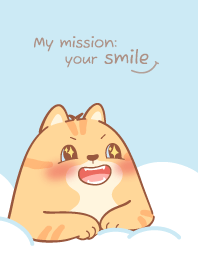 Tako Orange Cat My Mission Your Smile