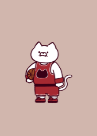 Basketball cat(dusty colors01)