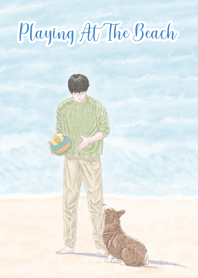 Playing At The Beach
