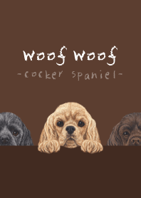 Woof Woof - Cocker Spaniel - BROWN