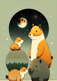 Ukiyo-e - Capybara 35Ac91