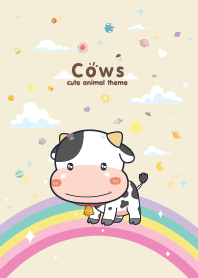 Cows Rainbow Star Cream