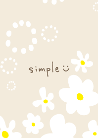 A white flower is pretty Beige3 Japan
