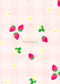 Strawberry plaid pattern5 from Japan