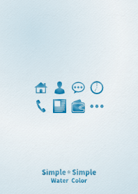 簡單，簡單/藍色水彩