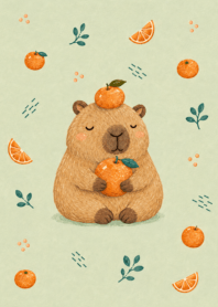 Capybara in an orange grove 4_29