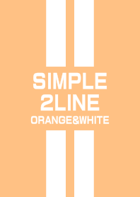 Orange & White double line(2line)
