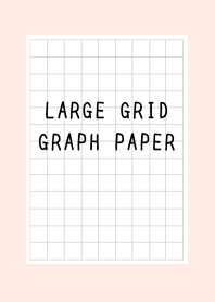 LARGE BLACK GRID GRAPH PAPER-LIGHT PINK