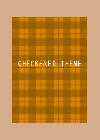 BROWN CHECKERED THEME-CAFEMOCHA COLOR