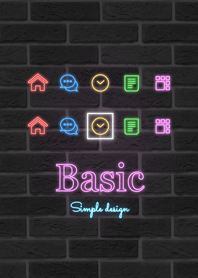 Basic. [Neon sign]