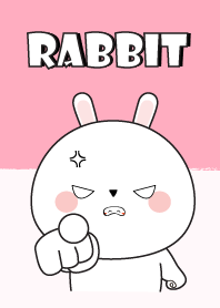 Big Head white rabbit Theme V.2