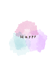 Three-color watercolor. Adult. White.