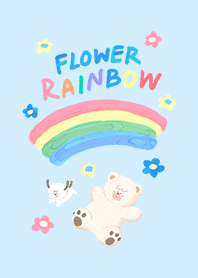 Rainbow flower bear