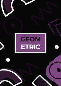 Scribble Geometric Affair Black