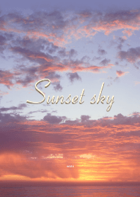 Simple sunset sky