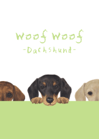 Woof Woof - Dachshund - WHITE/YG