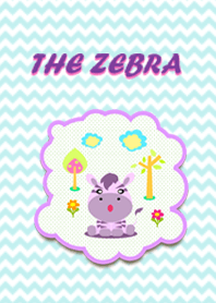 Cute purple Zebra