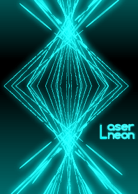 Laser neon light: light blue WV