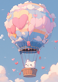 超可愛的貓咪熱氣球❤