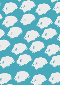 Sheep and cloud