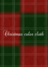 Christmas color cloth red and green