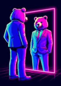 Vaporwave Bear