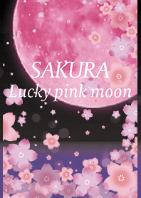 Black Purple : Sakura pink moon