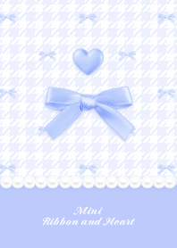 Mini Ribbon & Heart HT - T Blue 02