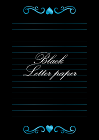 Black Letter paper *GLOSSYBLUE 3*