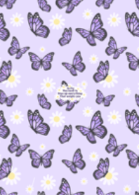 Cute pastel purple butterfly theme