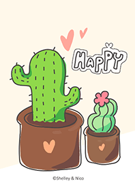 Succulent J-light gray orange (bw03)