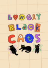 Lonely black cats