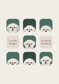DOGS - Maltese Dog - FOREST GREEN
