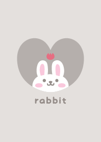 Rabbits3 Tulips [greige]