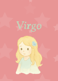 Cute virgo on light pink