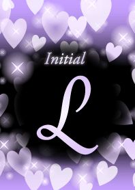 L-Initial-heart- Purple&black