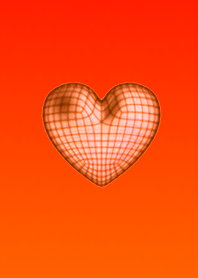 Wire Heart Orange