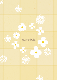 White flower check pattern19
