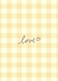 Gingham check yellow2 from Japan