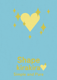 kirakira heart blue sky & ginkgo