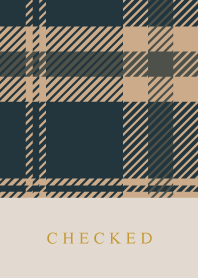CHECKED-NAVY BROWN 40