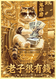 金運加持!老子貓很有錢!1.3 金光淡黃色