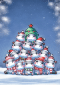 Christmas Tree Pygmy Hippo