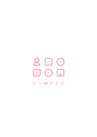 シンプル（white pink)V.268
