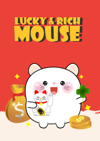 Love Lucky & Rich White Mouse